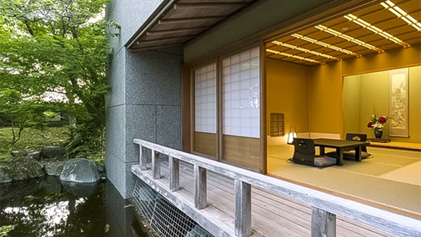 【離れ】日本庭園を独占できる専用露天風呂付の特別室
